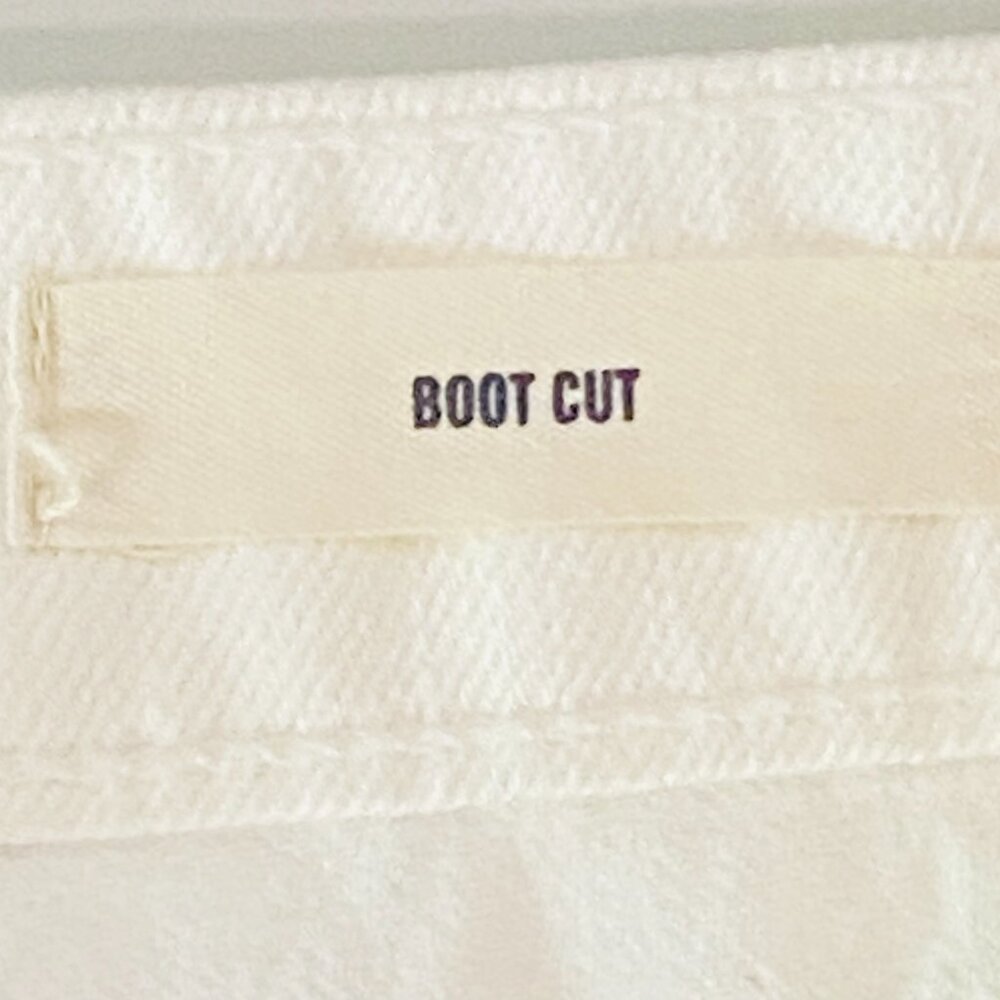 Nili Lotan White Boot Cut Denim — Sculptural Ease from NYC (Size 28) - Picture 13 of 17